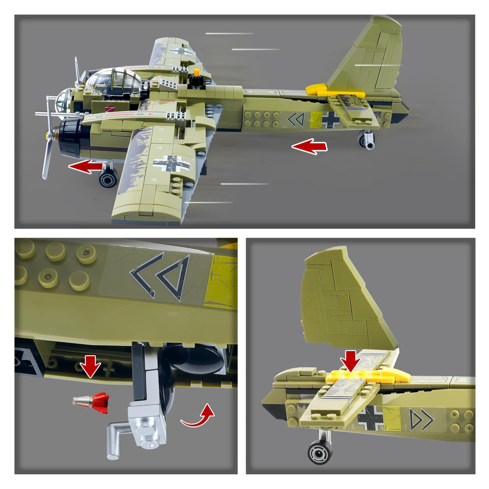 General Jim's JU-88 diorama tower adds contextual history to the model.