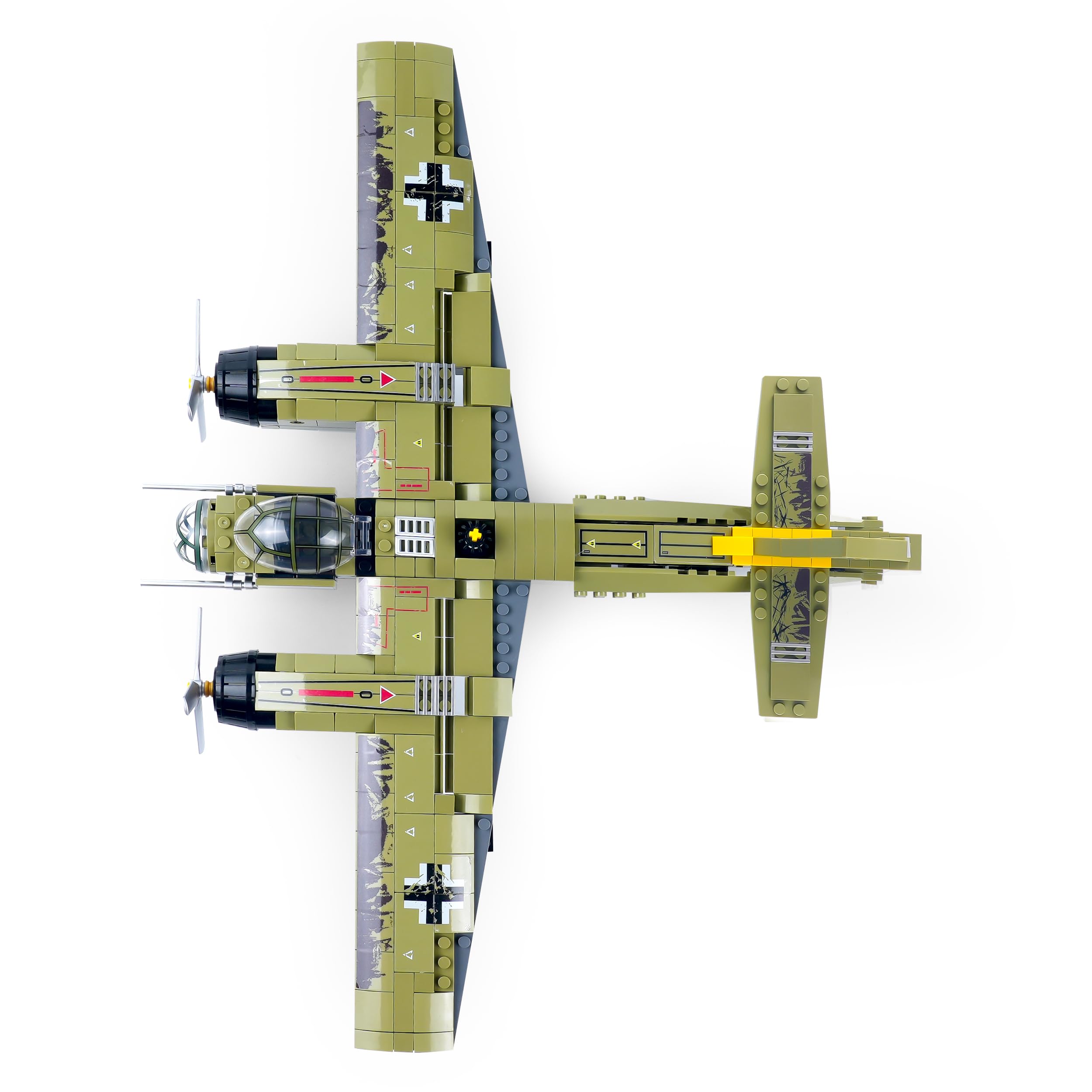 General Jim's JU-88 wings showcase movable flaps and accurate proportions.