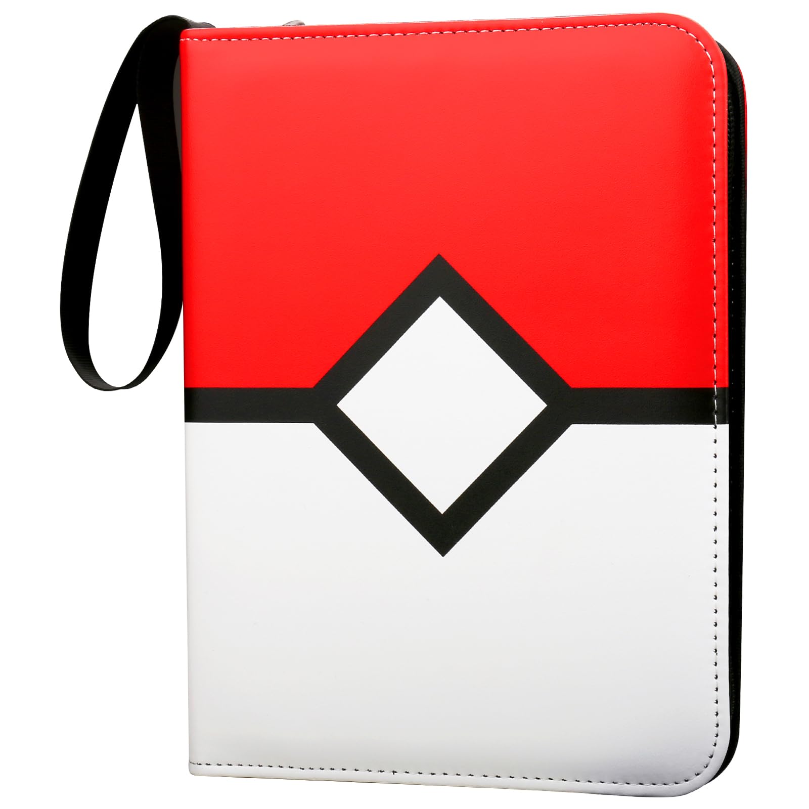 Generic Card Binder with zipper closure showing four-pocket layout for secure storage.