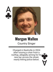 Generic Mugshot Deck card back, durable stock for long-lasting shuffle and use.