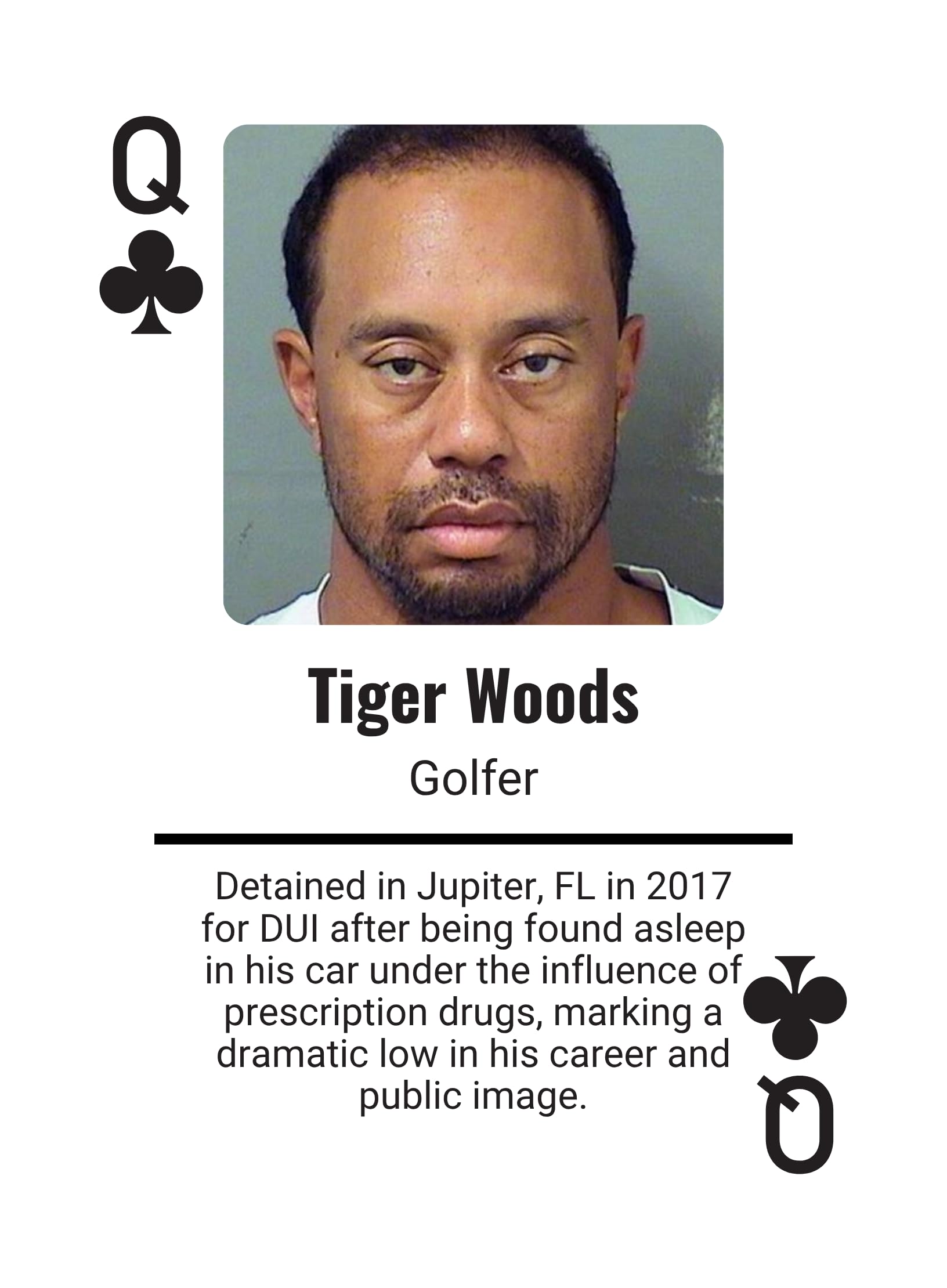 Generic Celebrity Mugshot Deck face 2, vivid humor for game nights and storytelling.
