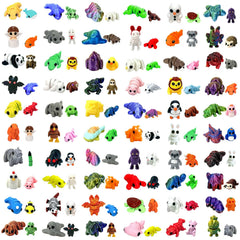 Generic Christmas and New Year gift-ready set of tiny animals.
