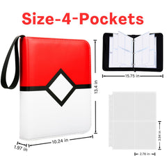 Generic collector album opened to pages, capacity for 400+ cards.