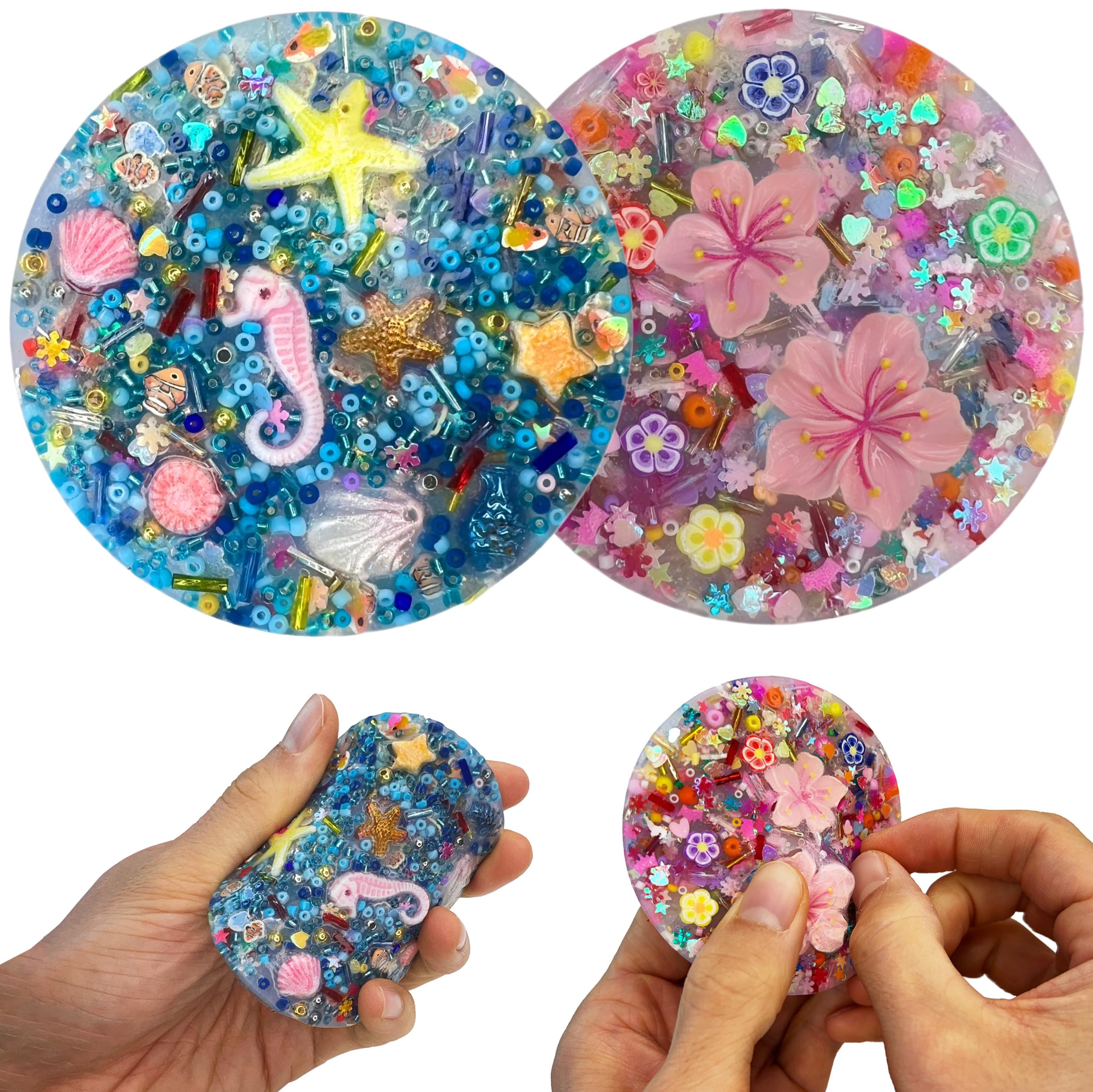 Generic Picky Pad Flower beads close-up for calming fidgeting at work