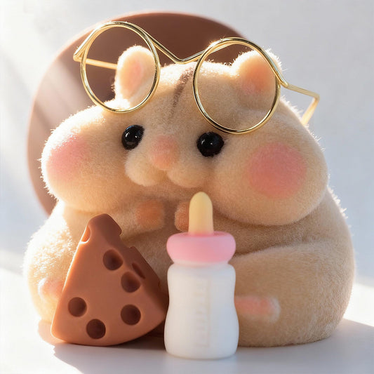Generic Taba hamster toy with fluffy fur detail for tactile play.