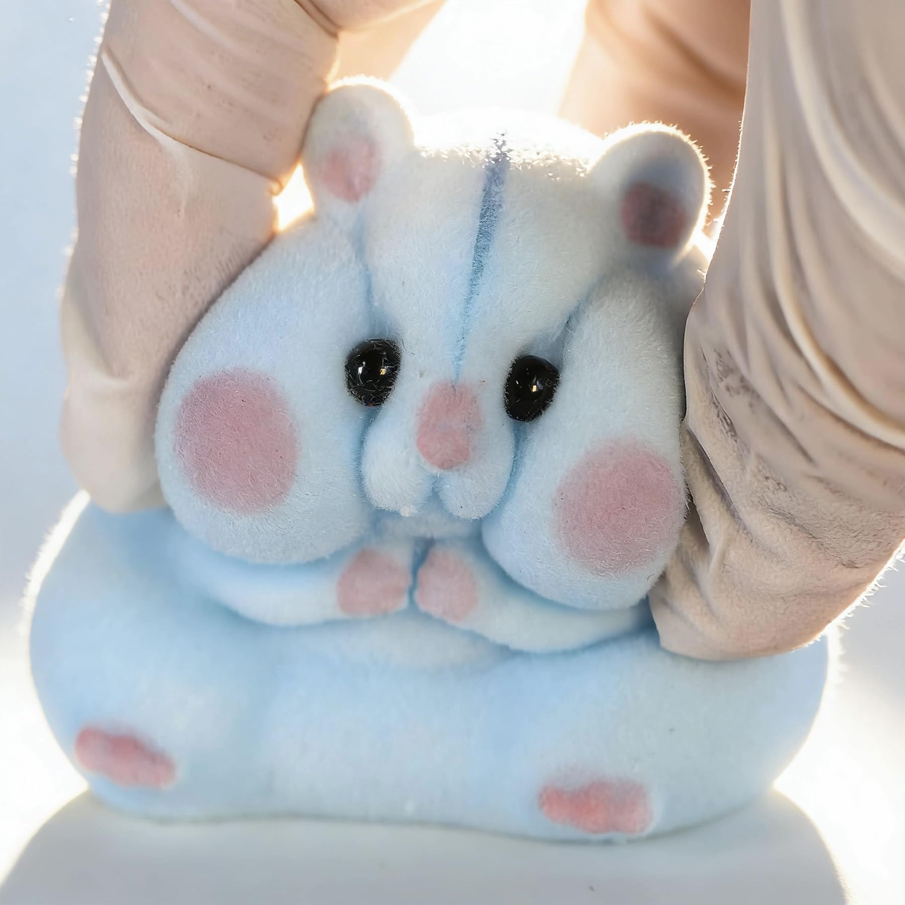 Generic Taba hamster toy soft silicone texture emphasizes durable, easy-clean surface.