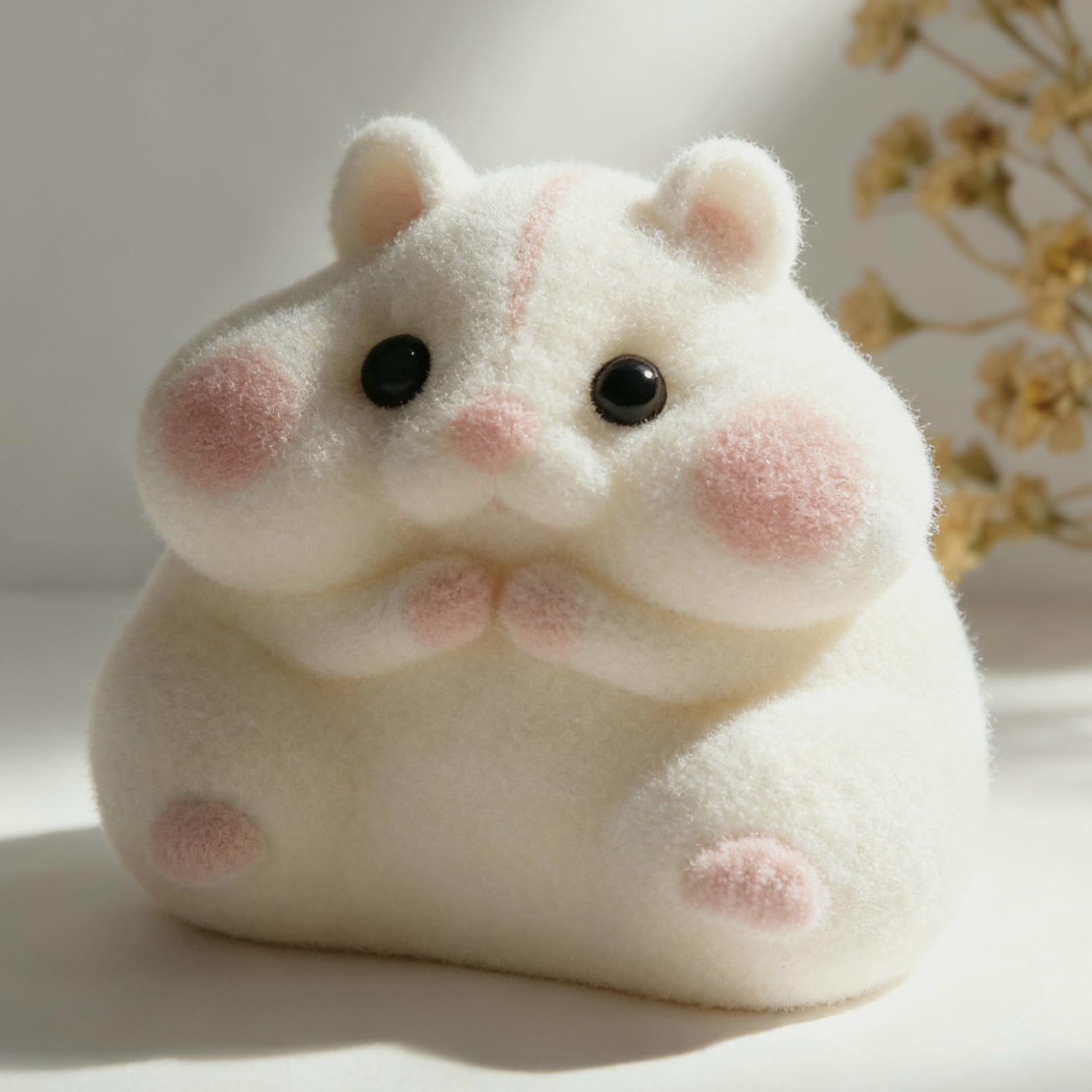 Generic Taba squishy hamster toy furry texture ideal for sensory exploration and play.