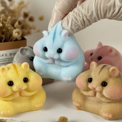 Realistic hamster face detail on Generic Taba squishy toy for lifelike play.