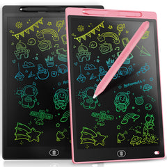 Genialba front view of pink and black tablets showing colorful displays and portability benefit