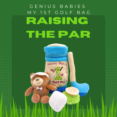 Genius Baby Toys complete baby golf set ready for portable, imaginative play