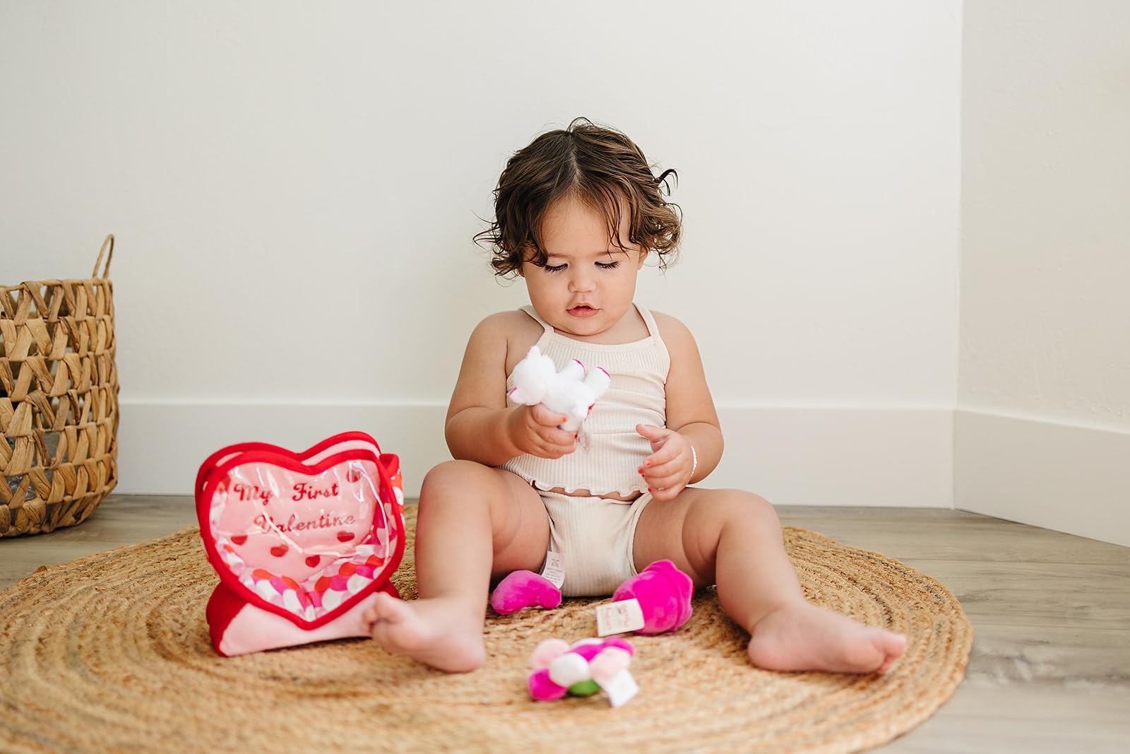 Genius Baby Toys pink cupcake with bell inside for audible play