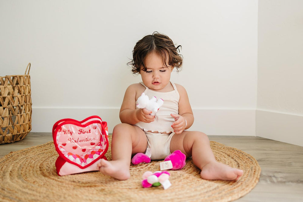 Genius Baby Toys pink cupcake with bell inside for audible play