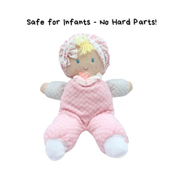 Genius Baby Toys yellow hair doll delivers gentle, tactile exploration