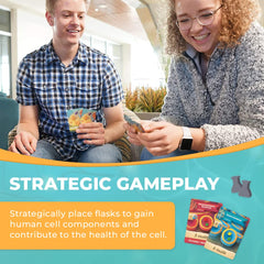 Genius Games Cytosis: Player board sections support focused turn planning