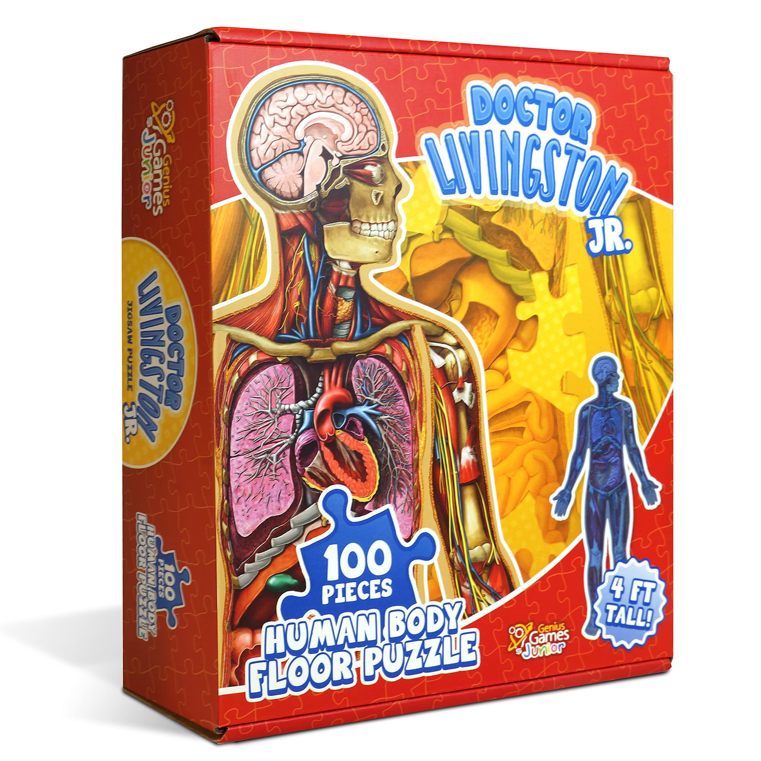 Genius Games Dr Livingston Jr 4 ft puzzle assembly for kids