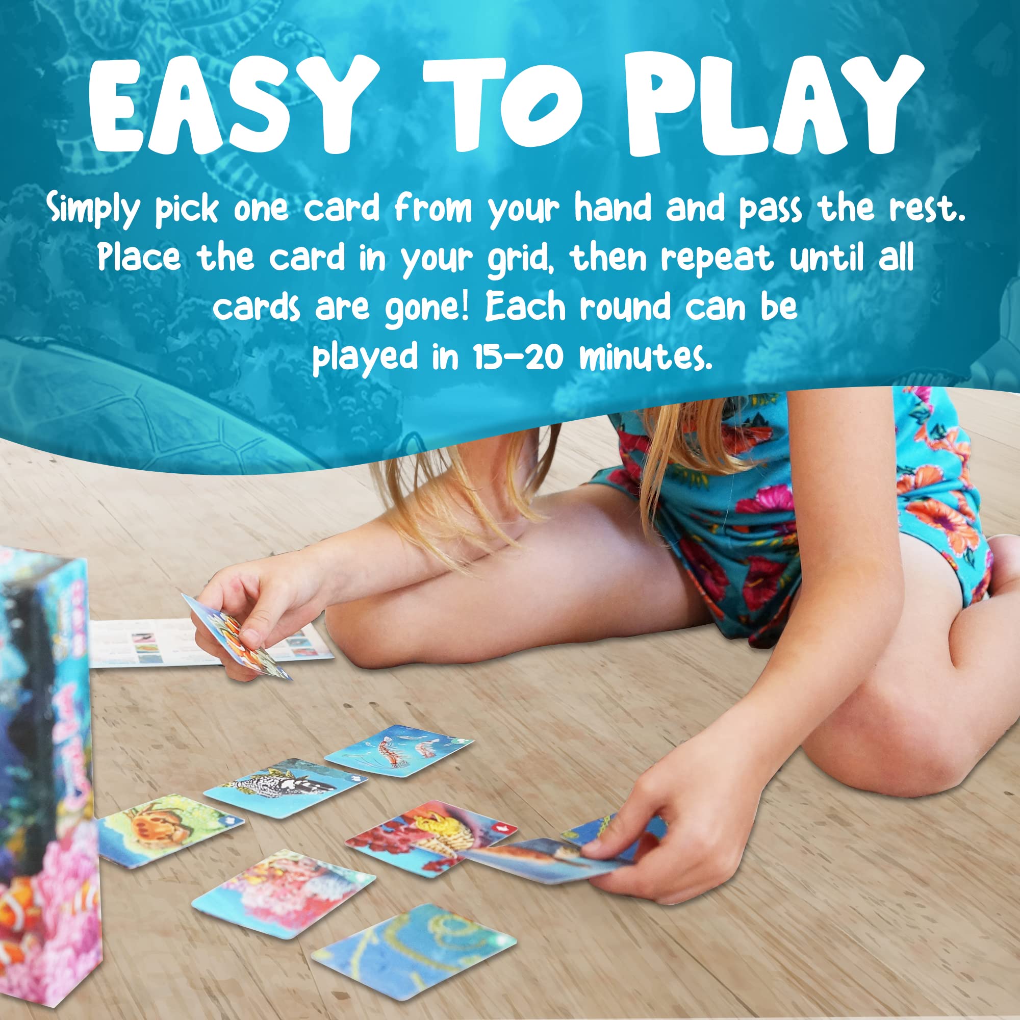 Genius Games Ecosystem Coral Reef bonus points grid to boost scoring strategies.
