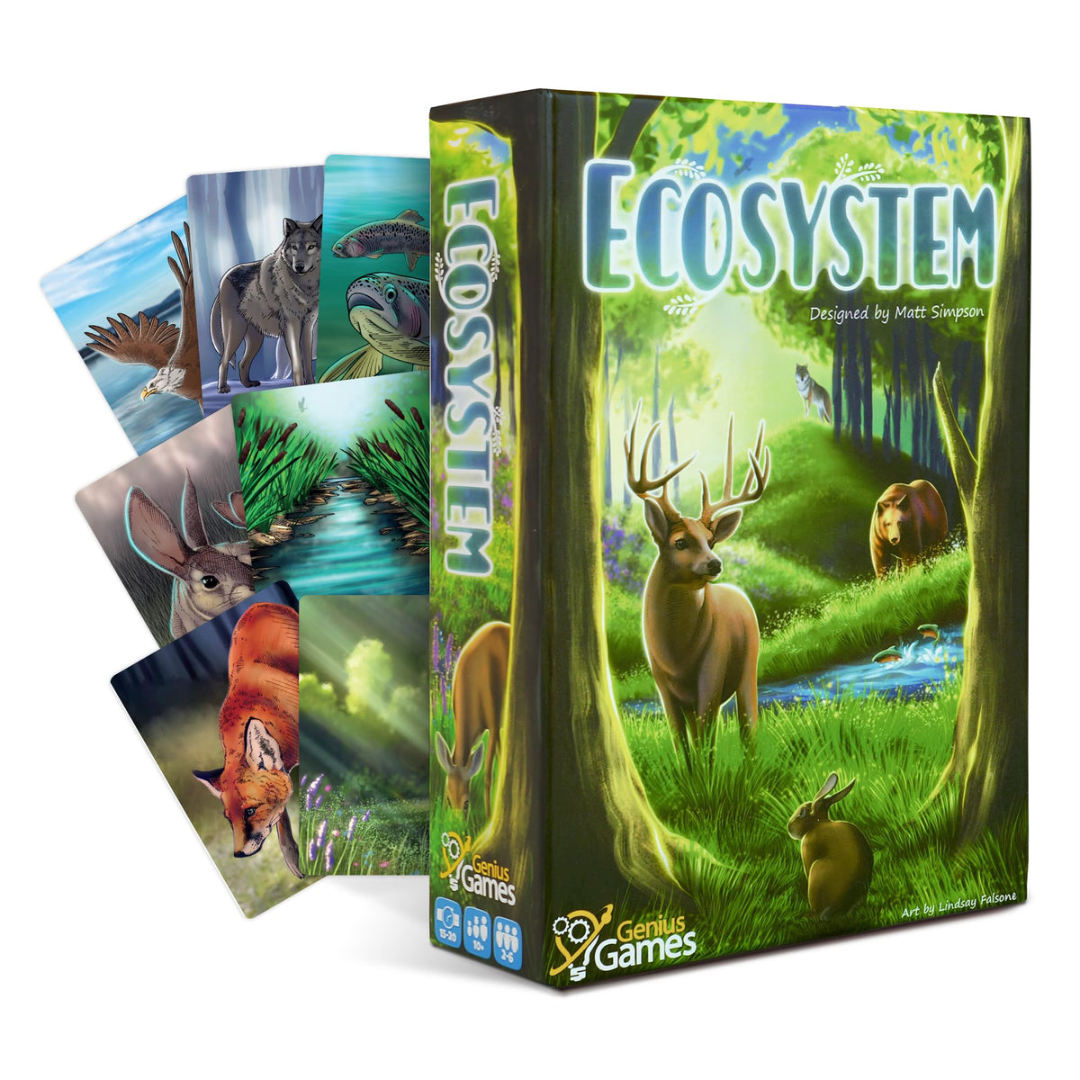 Genius Games Ecosystem forest habitat scene for engaging classroom learning