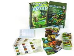 Genius Games Ecosystem stream-meadow habitat showing interconnected species