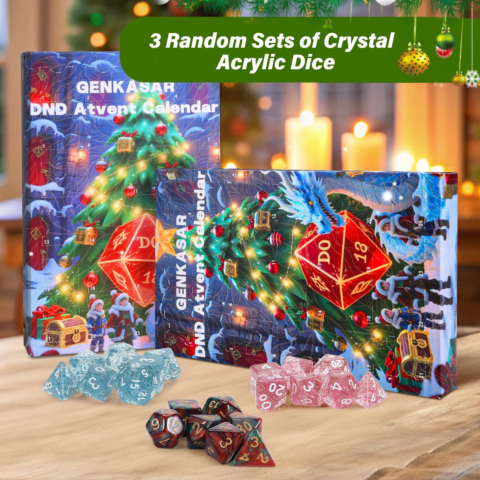 Genkasar advent calendar includes randomly painted miniatures and special gifts.