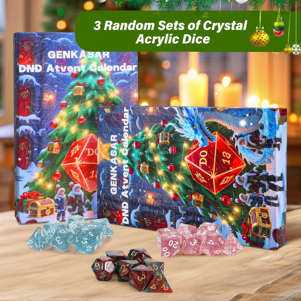 Genkasar advent calendar includes randomly painted miniatures and special gifts.