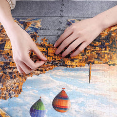 Genovega Puzzle Mat Roll Up includes inflatable tube and pump