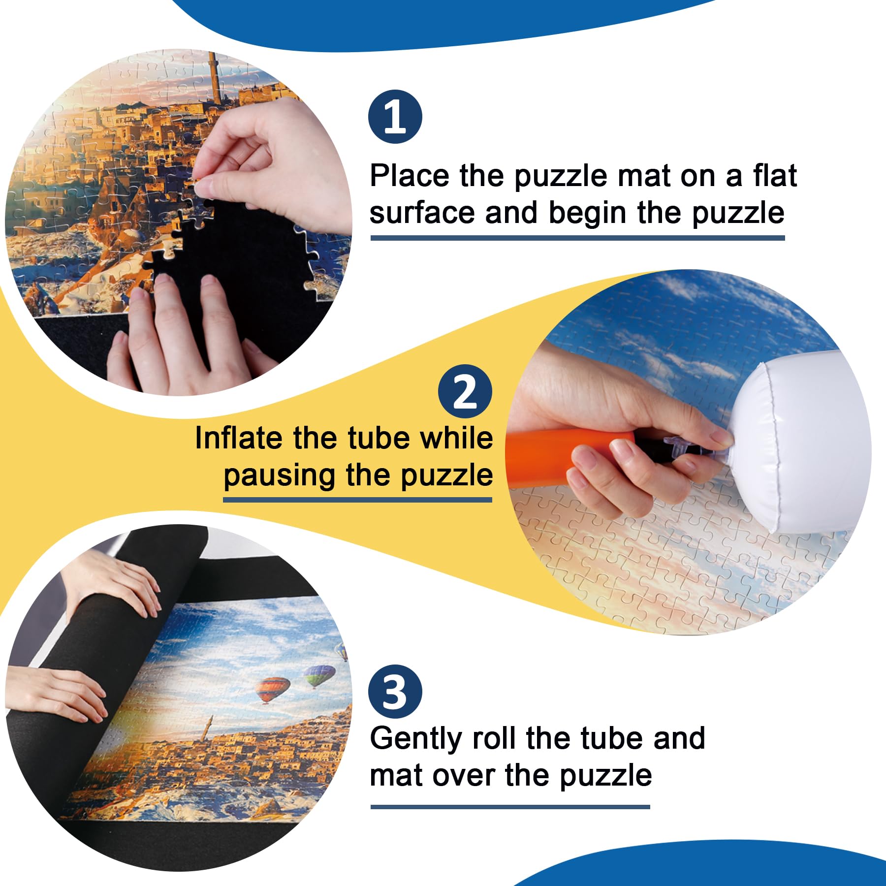 Genovega Puzzle Mat Roll Up portable design ideal for travel