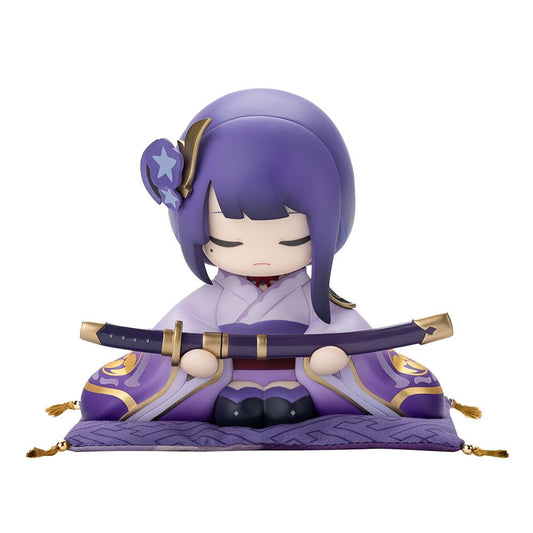 Genshin Impact Her Excellency Narukami Ogosho statue showcases dynamic pose for desktop display.