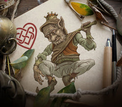 GENT SUPPLY CO Bicycle Creatures of The FAE deck features a double-backed card for display options