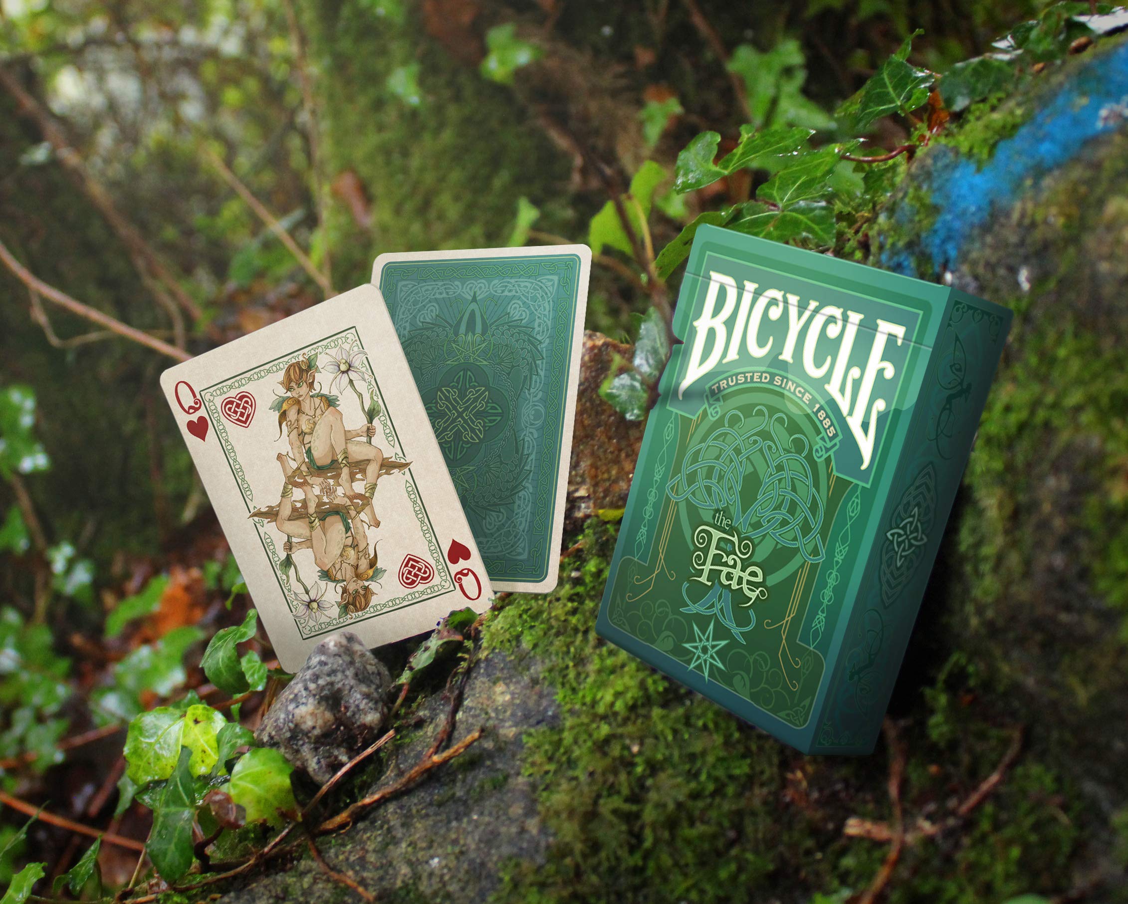GENT SUPPLY CO Bicycle Creatures of The FAE deck uses USPCC premium Bee stock for durability