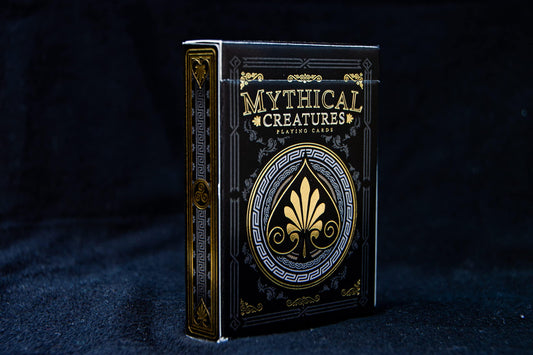 GENT SUPPLY CO Mythical Creatures playing cards back design highlights mythic motifs for immersive play.