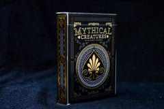 GENT SUPPLY CO Mythical Creatures playing cards back design highlights mythic motifs for immersive play.