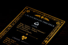 GENT SUPPLY CO Mythical Creatures playing cards custom pips for a fresh collectible look.
