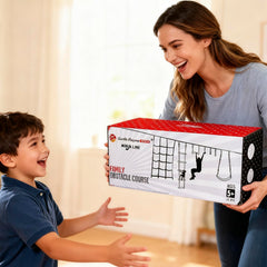 Gentle Booms Sports 2×56 ft slack line supports long balance challenges and active play.
