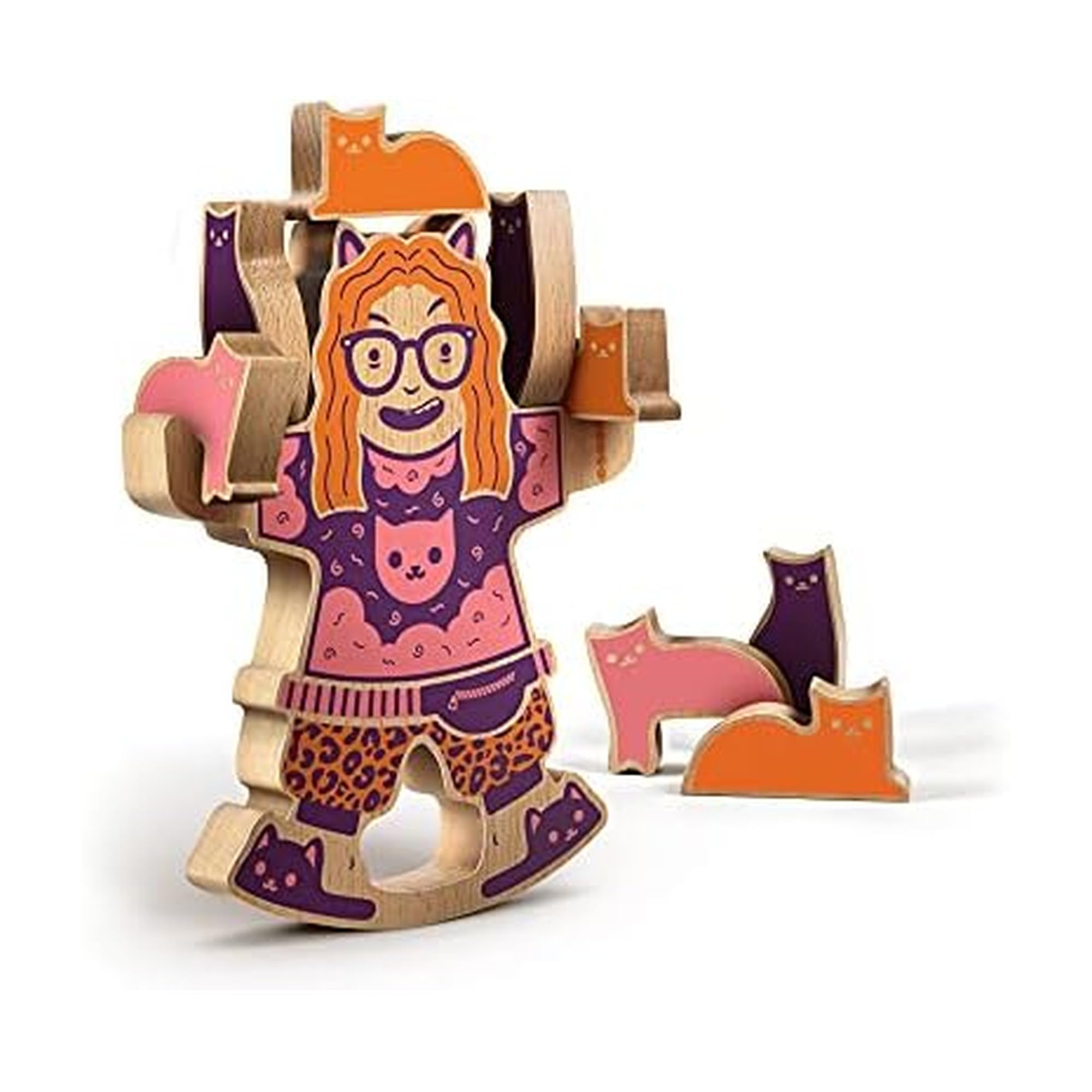 Genuine Fred Crazy Cat Lady base ready for a balancing challenge.