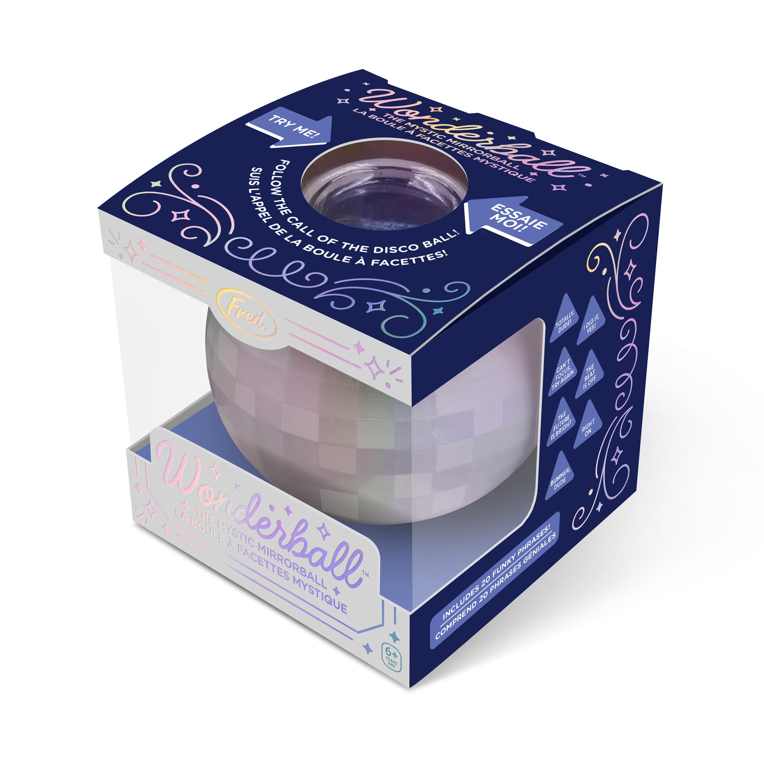 Genuine Fred Wonderball features disco-themed fortunes for vibe moments