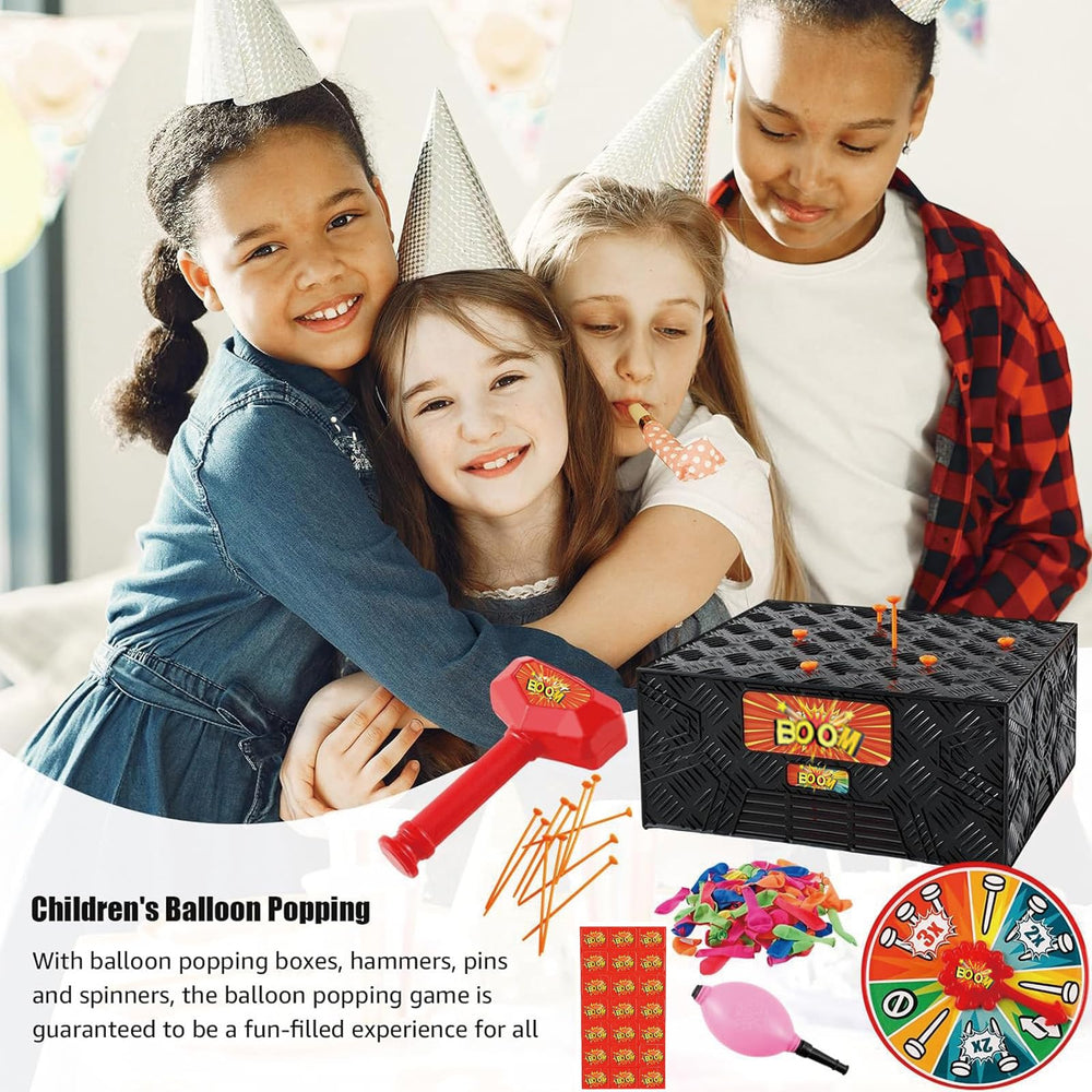 Geojec Pop Balloon Game pop inflator speeds up pre-round inflation.