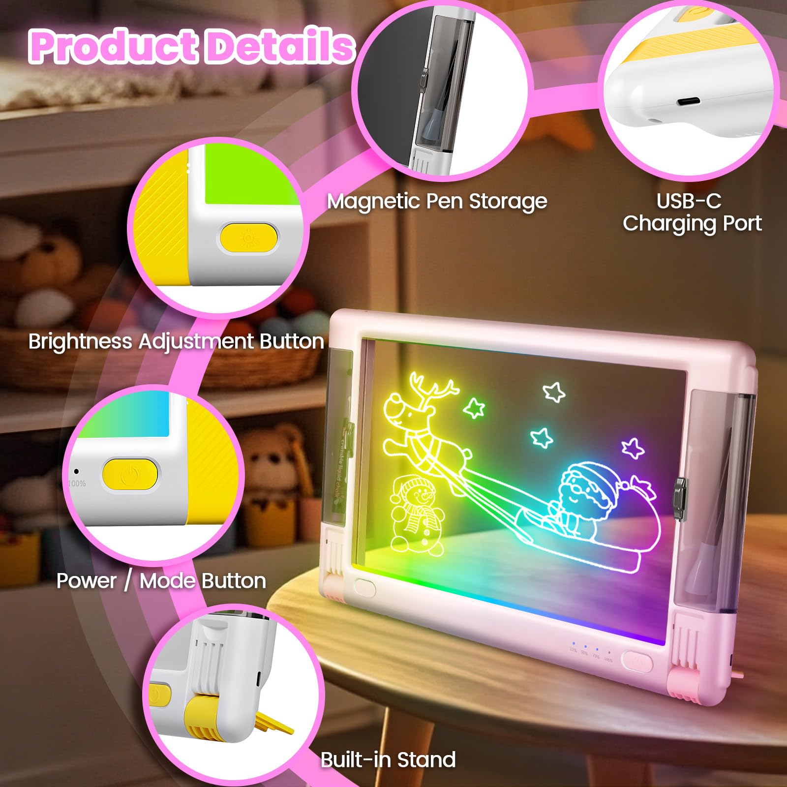 Geokay includes five colorful markers for immediate sketching and testing colors.