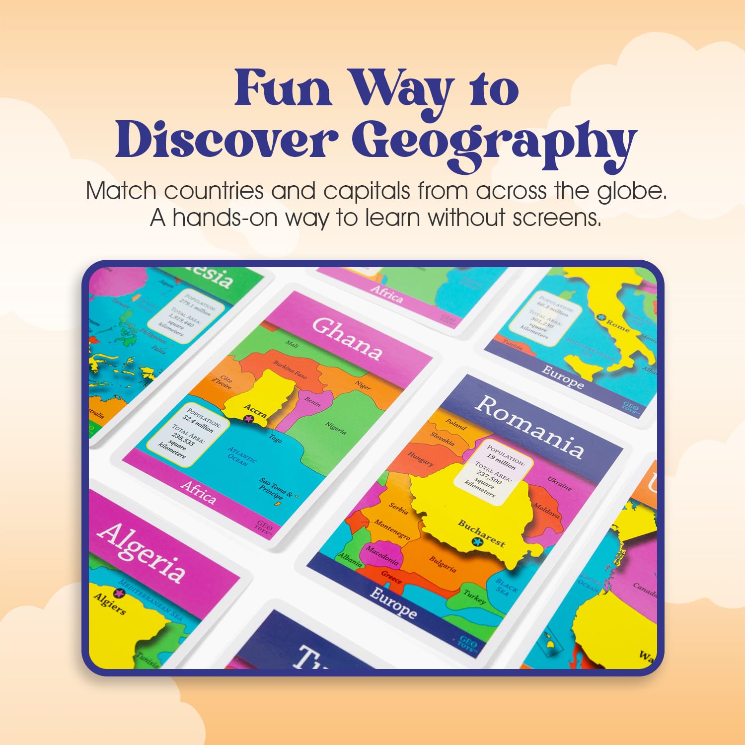 Geotoys GeoBingo helps family game night with interactive educational play