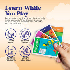 Geotoys GeoBingo USA and world countries cards for geography practice