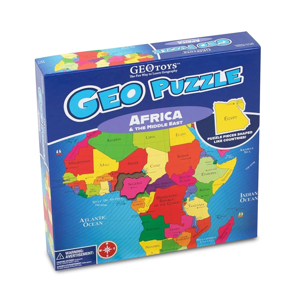 GeoToys GeoPuzzle 65-piece map designed for ages 6-9