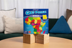 GeoToys GeoPuzzle bright colors support engaging geography practice