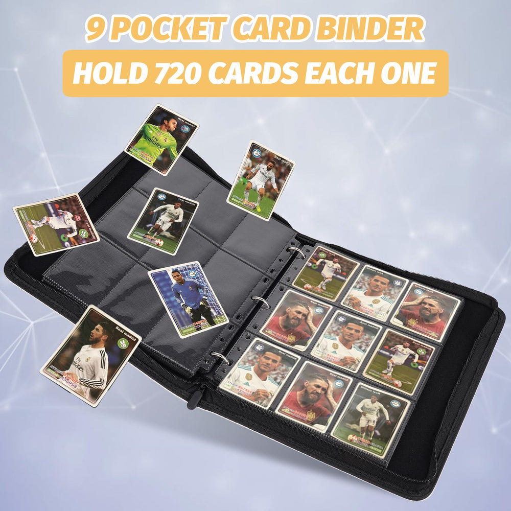 GERMUN acid-free polypropylene sleeves protect cards and prevent fading.