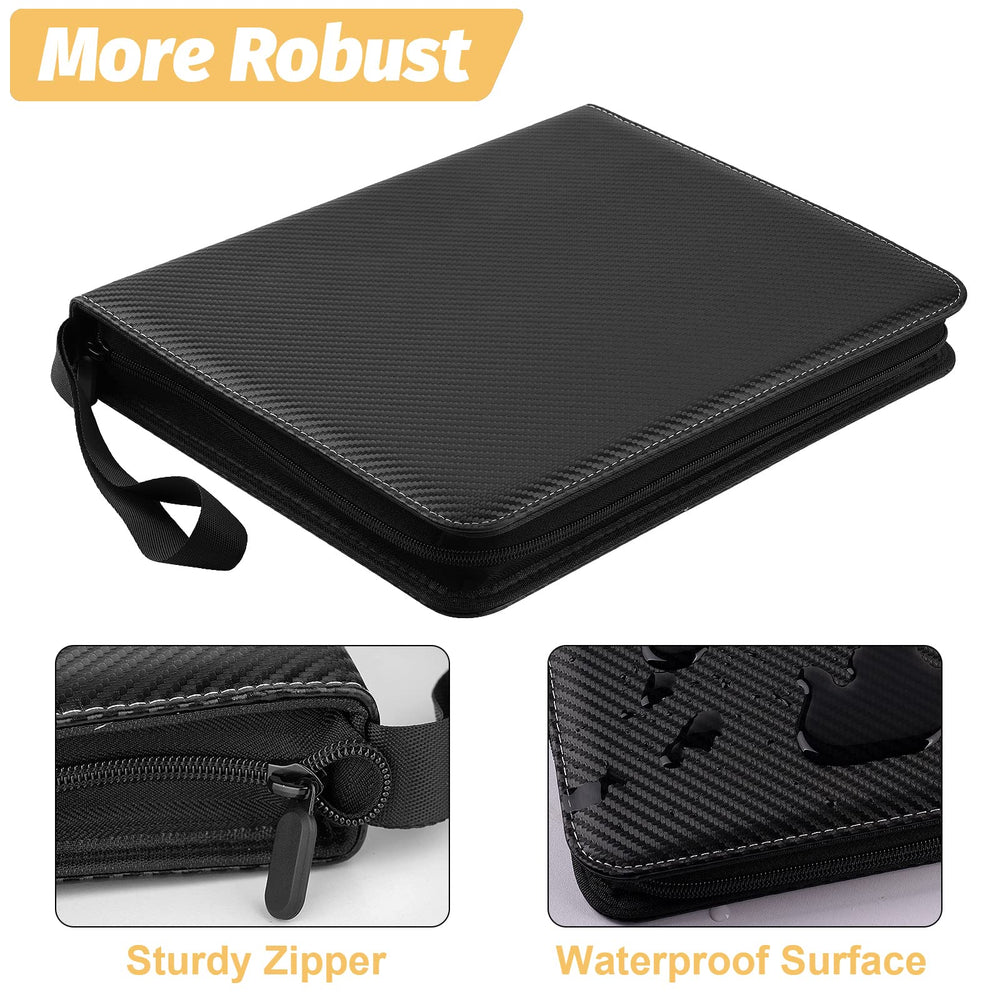 GERMUN waterproof PU exterior keeps spills away while showcasing a sleek black look.