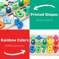 GeroCrew number puzzles stacking and sorting improve fine motor focus.