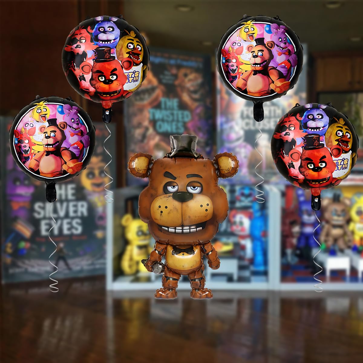 GeRRiT Five Nights at Freddys foil balloon helps create fun kid-friendly party vibes