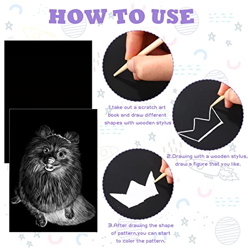 Gersoniel gift-ready scratch art kit, perfect for Valentine or birthdays