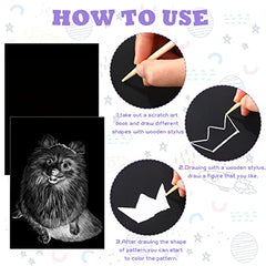 Gersoniel gift-ready scratch art kit, perfect for Valentine or birthdays