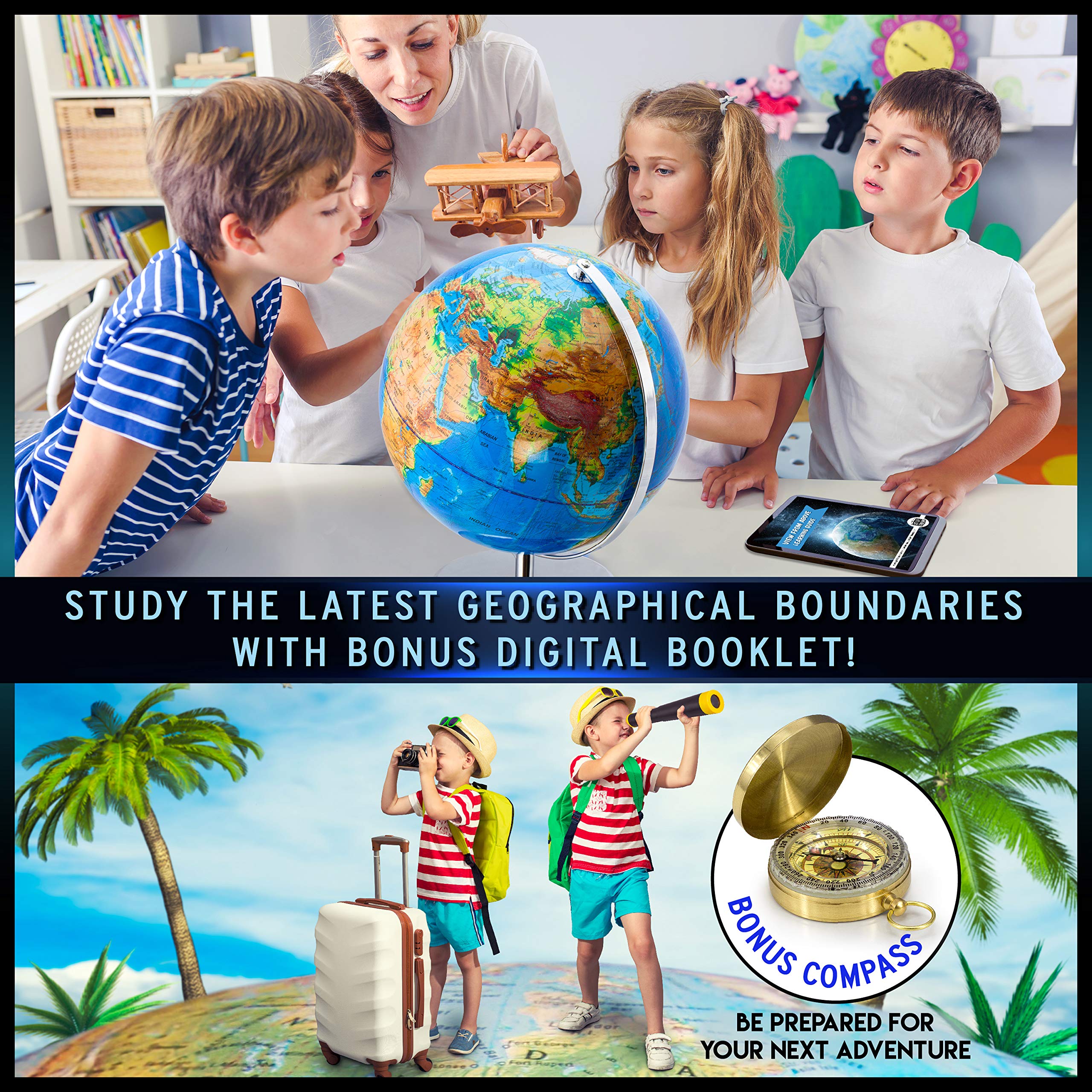 Get Life Basics PVC rotating globe ready for classroom use