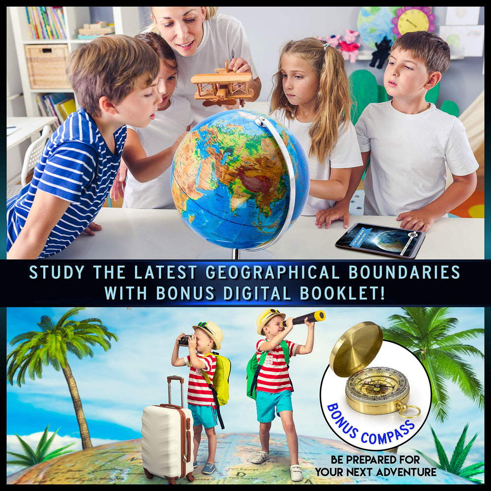 Get Life Basics PVC rotating globe ready for classroom use