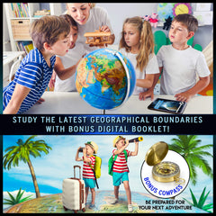 Get Life Basics PVC rotating globe ready for classroom use